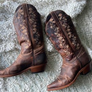 Leather Cowboy Boots size 9